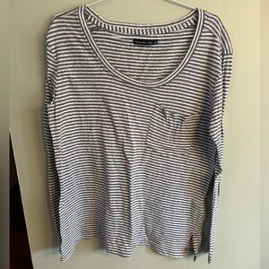 ABERCROMBIE & FITCH | Women’s Striped Pocket Long Sleeve